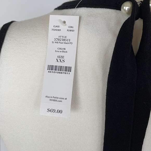 NWT WHBM Tie Back Sweater Tank XX Small - Picture 13 of 16